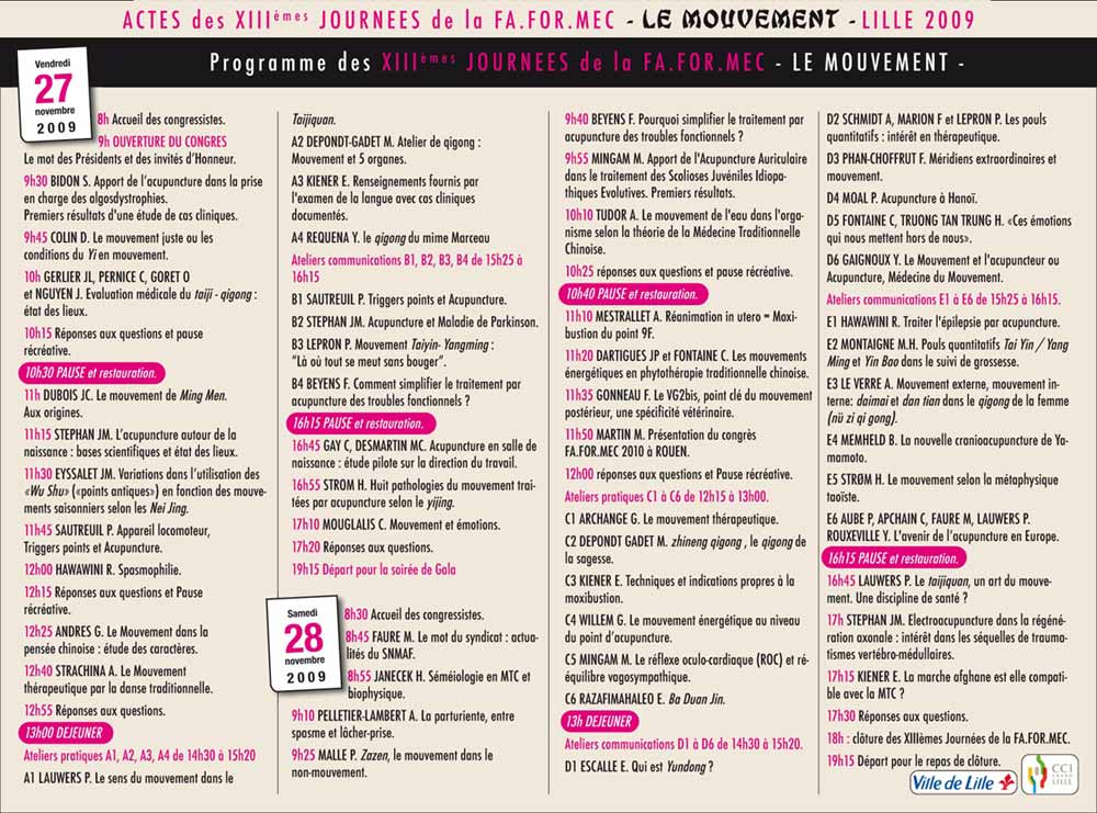 le programme Lille 2009